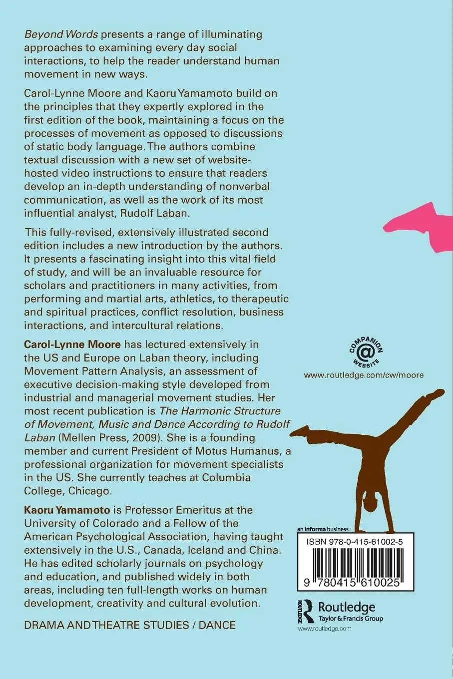 Rückseite: 9780415610025 | Beyond Words | Movement Observation and Analysis | Moore (u. a.)