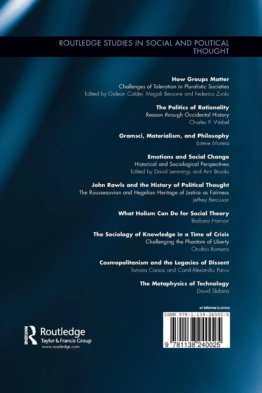 Rückseite: 9781138240025 | The Metaphysics of Technology | David Skrbina | Taschenbuch | Englisch