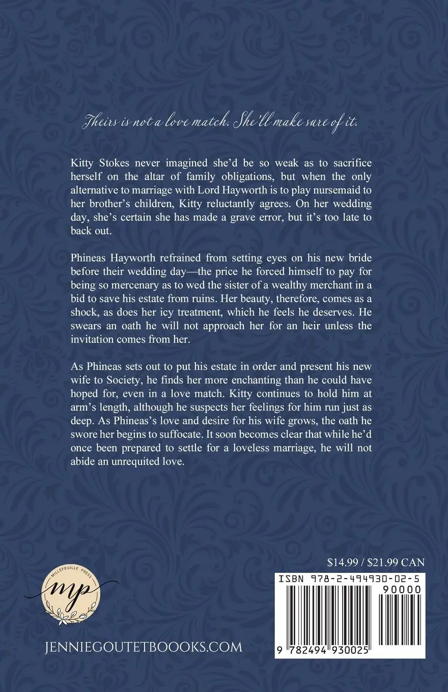 Rückseite: 9782494930025 | His Disinclined Bride | Jennie Goutet | Taschenbuch | Englisch | 2023