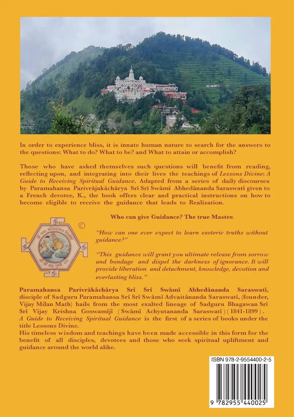 Rückseite: 9782955440025 | LESSONS DIVINE | A Guide to Receiving Spiritual Guidance | Saraswati