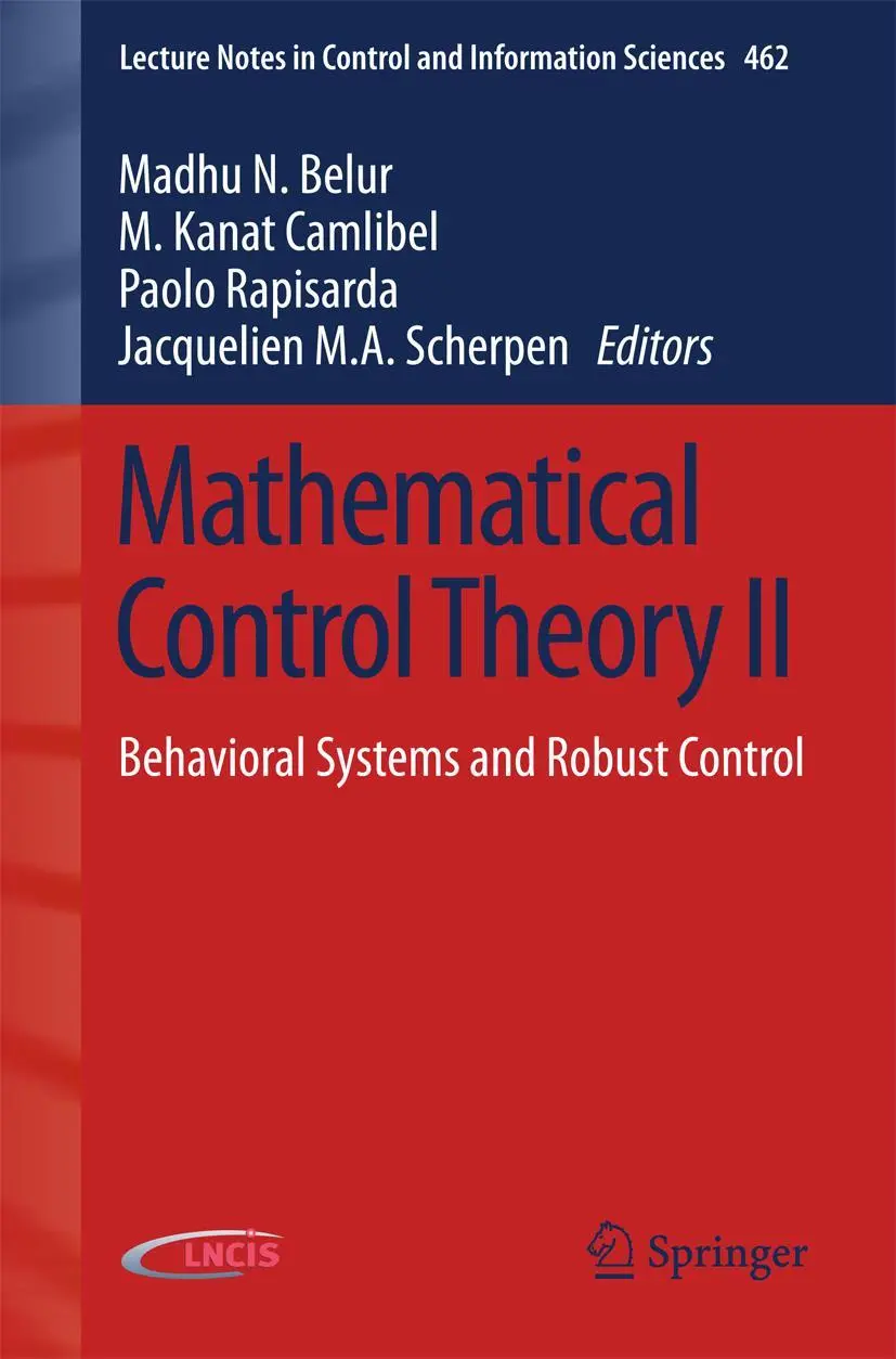 Cover: 9783319210025 | Mathematical Control Theory II | Behavioral Systems and Robust Control