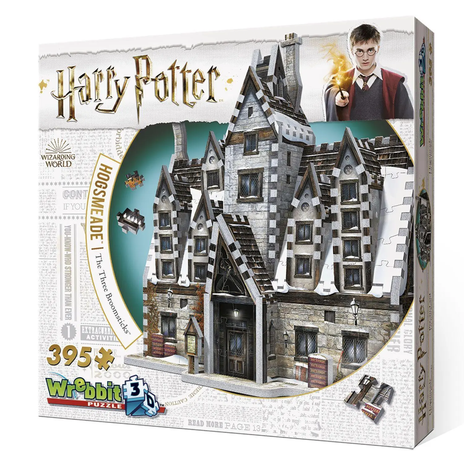 Bild: 665541010125 | Hogsmeade Gasthaus Die drei Besen Harry Potter. 3D-PUZZLE (395 Teile)