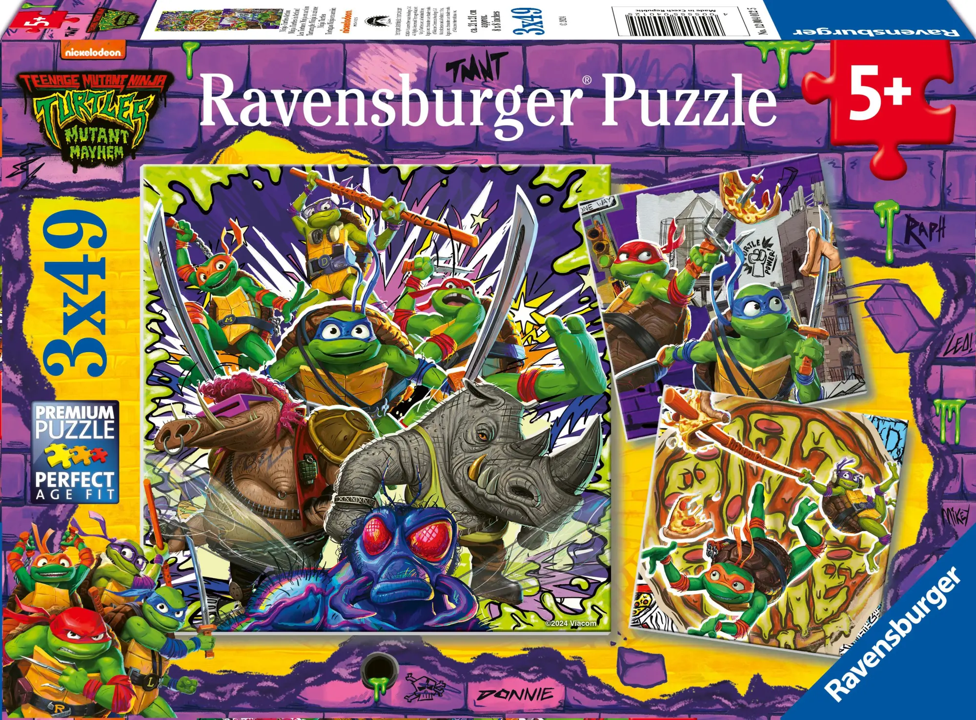 Cover: 4005555040125 | Kinderpuzzle 3x49 Teile - Teenage Mutant Ninja Turtles | Spiel | 2024