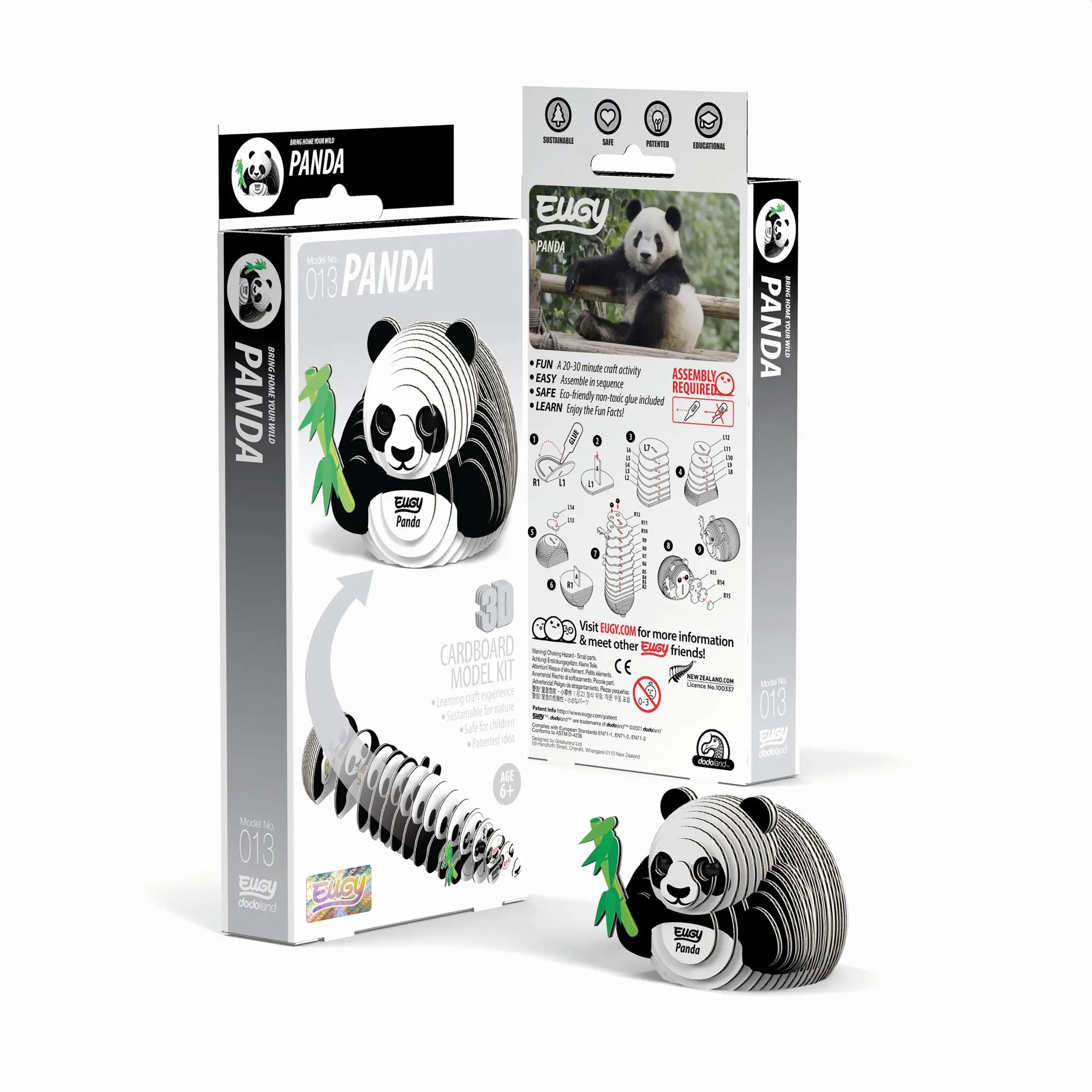Cover: 9421035150125 | EUGY - 3D Bastelset Panda | Eugy | Kit (Bastelset) | 650013 | Deutsch