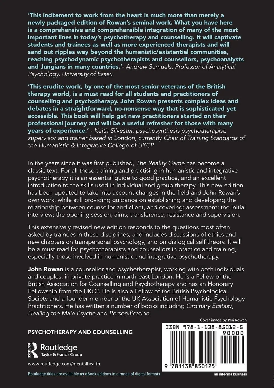 Rückseite: 9781138850125 | The Reality Game | A Guide to Humanistic Counselling and Psychotherapy
