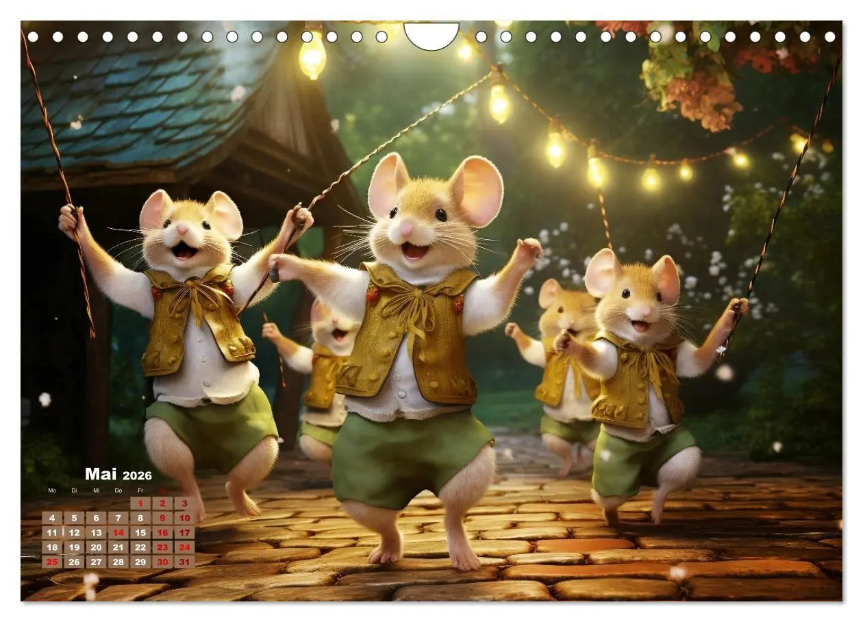 Bild: 9783457360125 | Ein Jahr im Leben von Familie Maus (Wandkalender 2026 DIN A4 quer),...