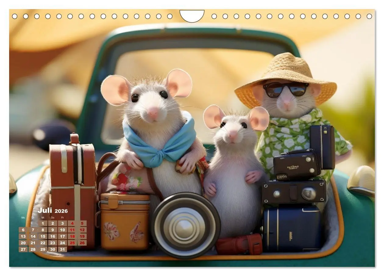 Bild: 9783457360125 | Ein Jahr im Leben von Familie Maus (Wandkalender 2026 DIN A4 quer),...