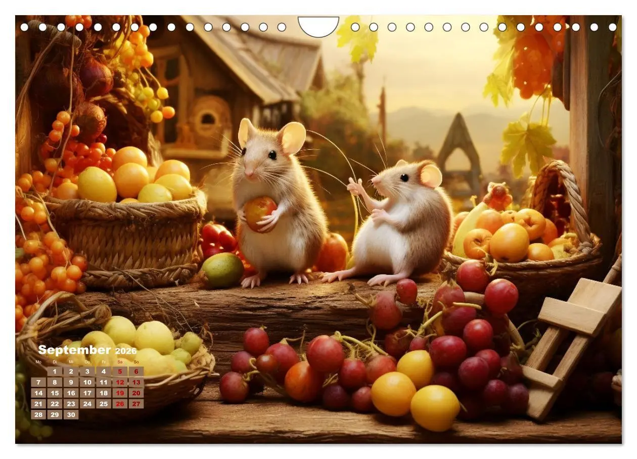 Bild: 9783457360125 | Ein Jahr im Leben von Familie Maus (Wandkalender 2026 DIN A4 quer),...