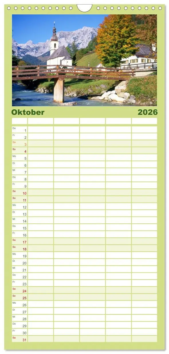 Bild: 9783516520125 | Familienplaner 2026 - Zauberhaftes Berchtesgadener Land mit 5...