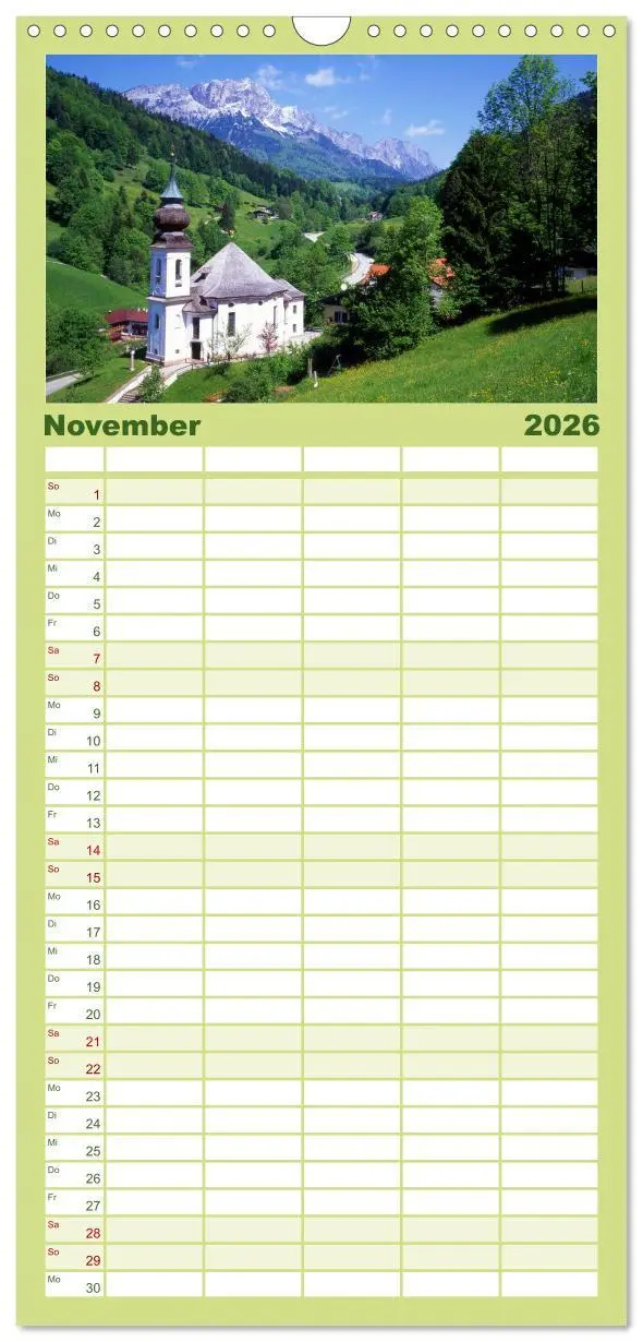Bild: 9783516520125 | Familienplaner 2026 - Zauberhaftes Berchtesgadener Land mit 5...