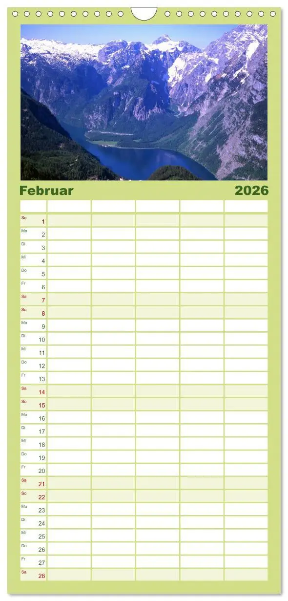 Bild: 9783516520125 | Familienplaner 2026 - Zauberhaftes Berchtesgadener Land mit 5...