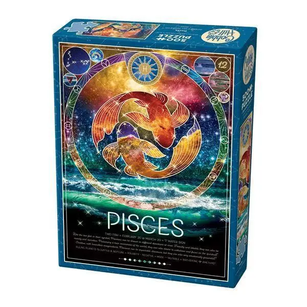 Cover: 625012450225 | Sternzeichen Fische 500 Teile | Herausgegeben von COBBLE HILL PUZZLES