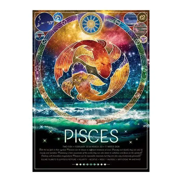 Bild: 625012450225 | Sternzeichen Fische 500 Teile | Herausgegeben von COBBLE HILL PUZZLES