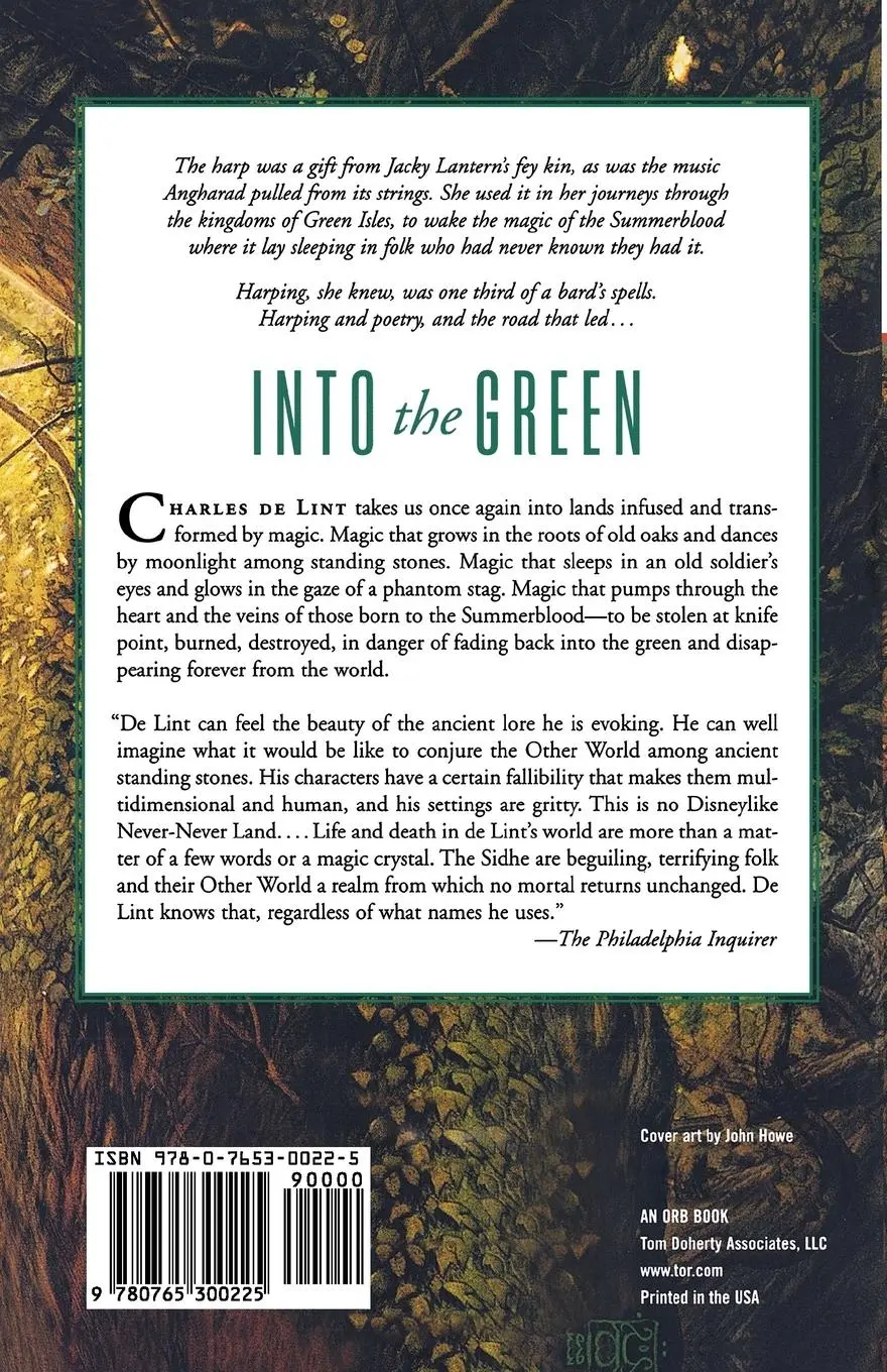 Rückseite: 9780765300225 | Into the Green | Charles De Lint | Taschenbuch | Englisch | 2001