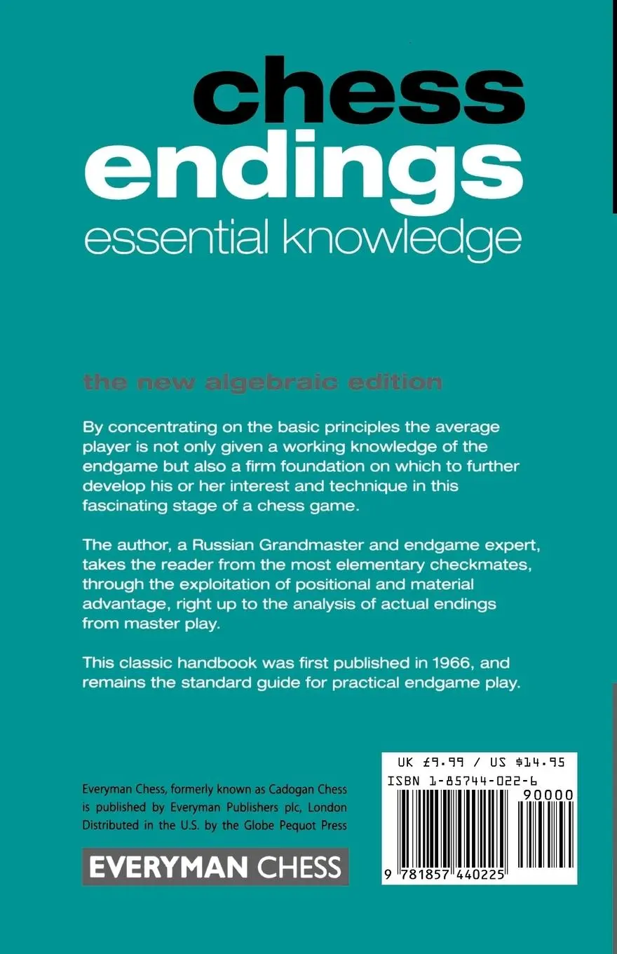 Rückseite: 9781857440225 | Chess Endings | Essential Knowledge | Yuri Auerbach (u. a.) | Buch