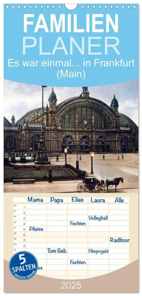 Cover: 9783457110225 | Familienplaner 2025 - Es war einmal... in Frankfurt (Main) mit 5...