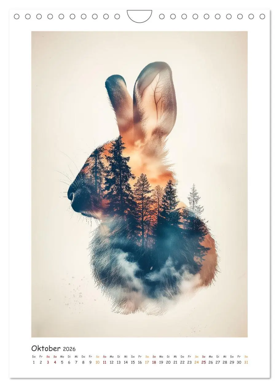 Bild: 9783457280225 | Magische Tierkunst (Wandkalender 2026 DIN A4 hoch), CALVENDO...