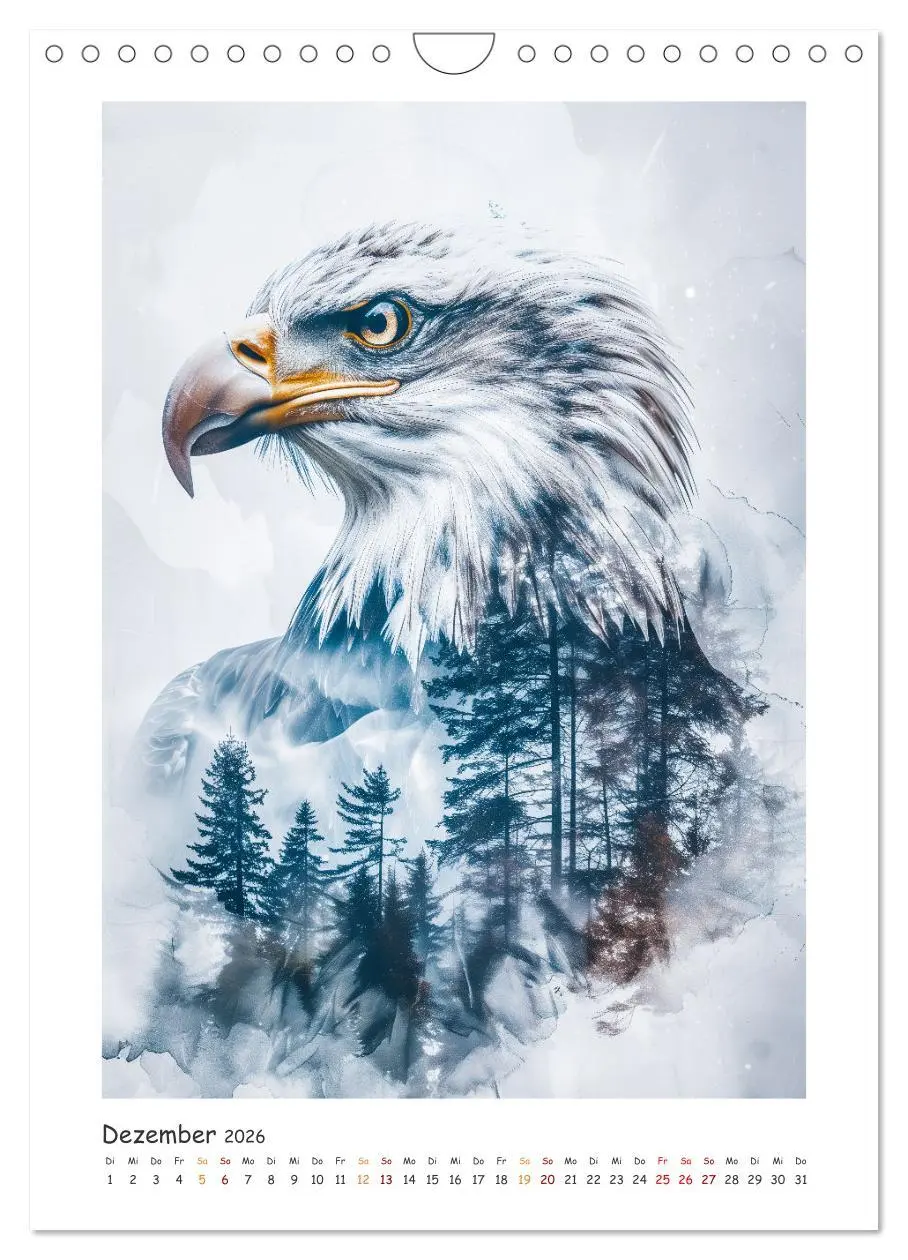 Bild: 9783457280225 | Magische Tierkunst (Wandkalender 2026 DIN A4 hoch), CALVENDO...