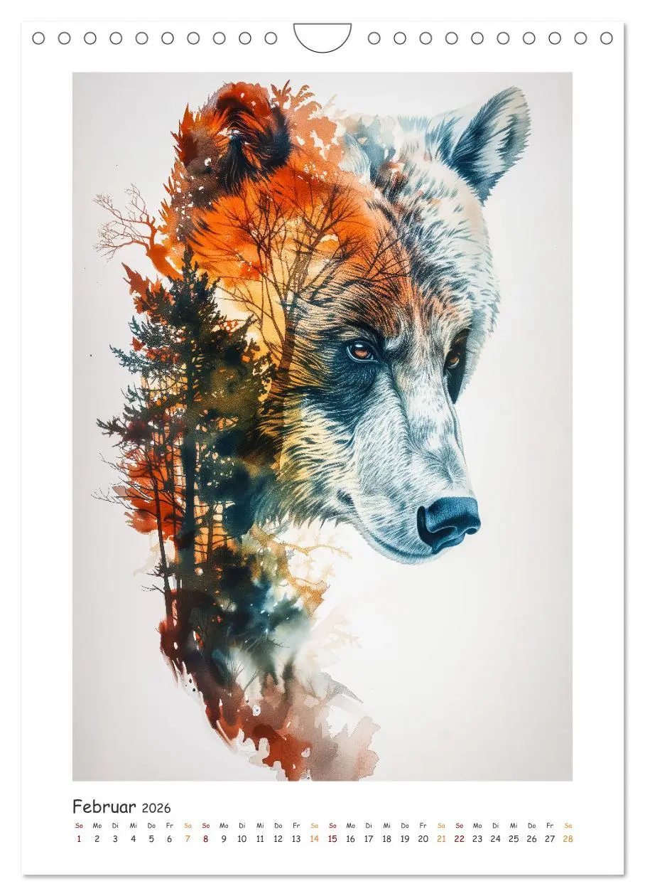 Bild: 9783457280225 | Magische Tierkunst (Wandkalender 2026 DIN A4 hoch), CALVENDO...
