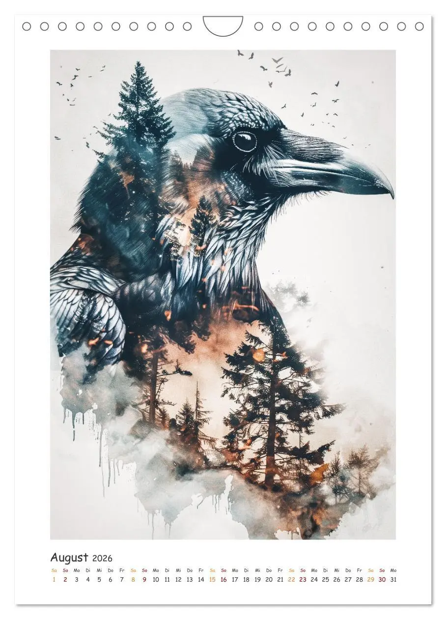 Bild: 9783457280225 | Magische Tierkunst (Wandkalender 2026 DIN A4 hoch), CALVENDO...