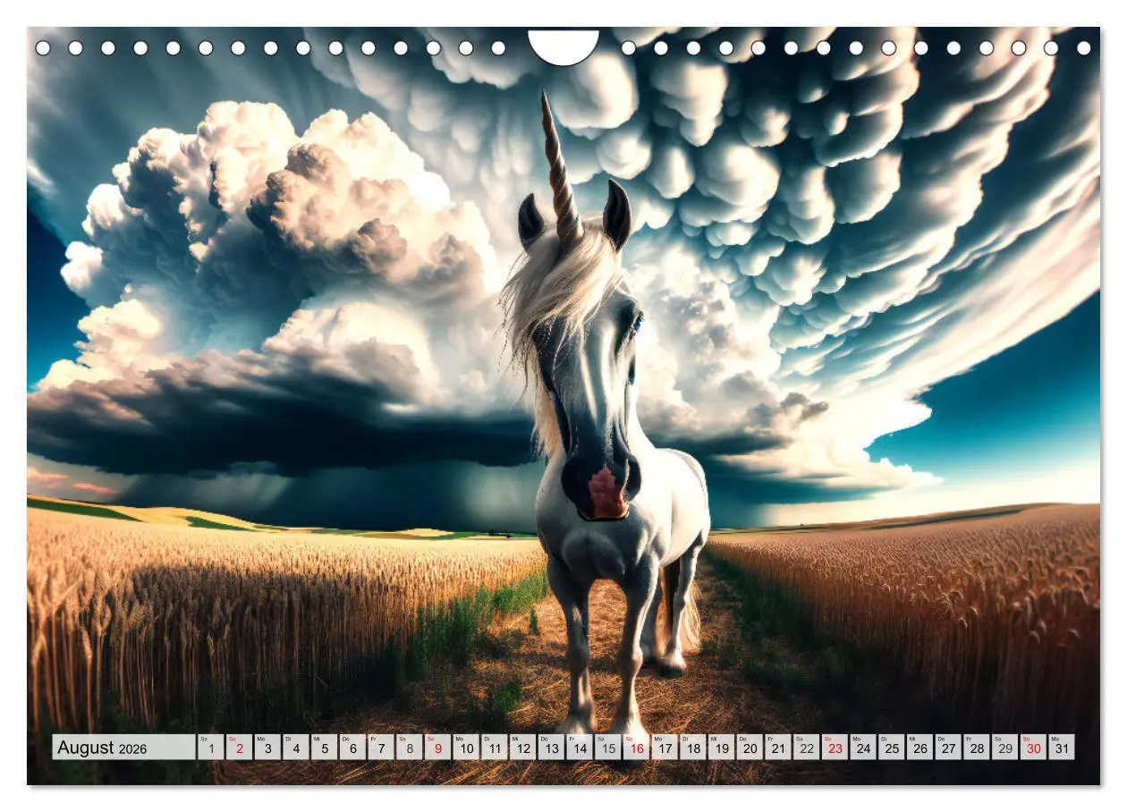 Bild: 9783457350225 | Mystische Einhörner - Jahreszeiten im Einhornland (Wandkalender...