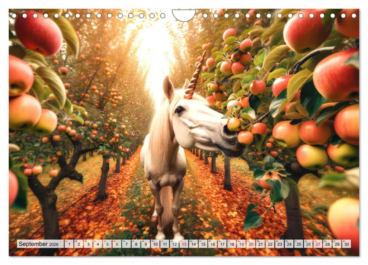 Bild: 9783457350225 | Mystische Einhörner - Jahreszeiten im Einhornland (Wandkalender...