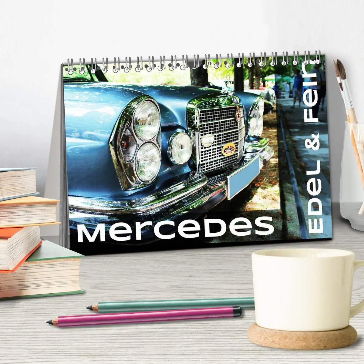 Bild: 9783457730225 | Mercedes Edel &amp; Fein (Tischkalender 2026 DIN A5 quer), CALVENDO...