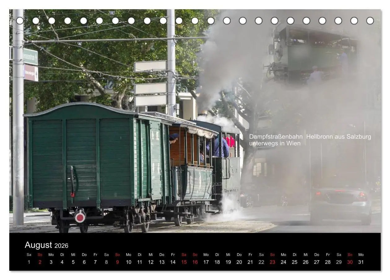 Bild: 9783457970225 | Historische Straßenbahnen in Wien (Tischkalender 2026 DIN A5 quer),...