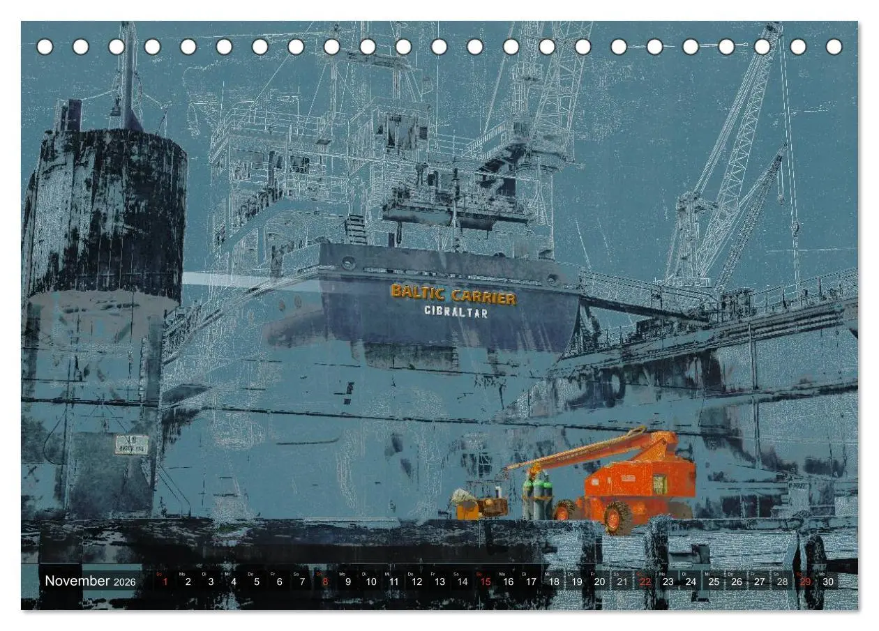 Bild: 9783516130225 | Photo-Art / Hamburg Hafen (Tischkalender 2026 DIN A5 quer),...