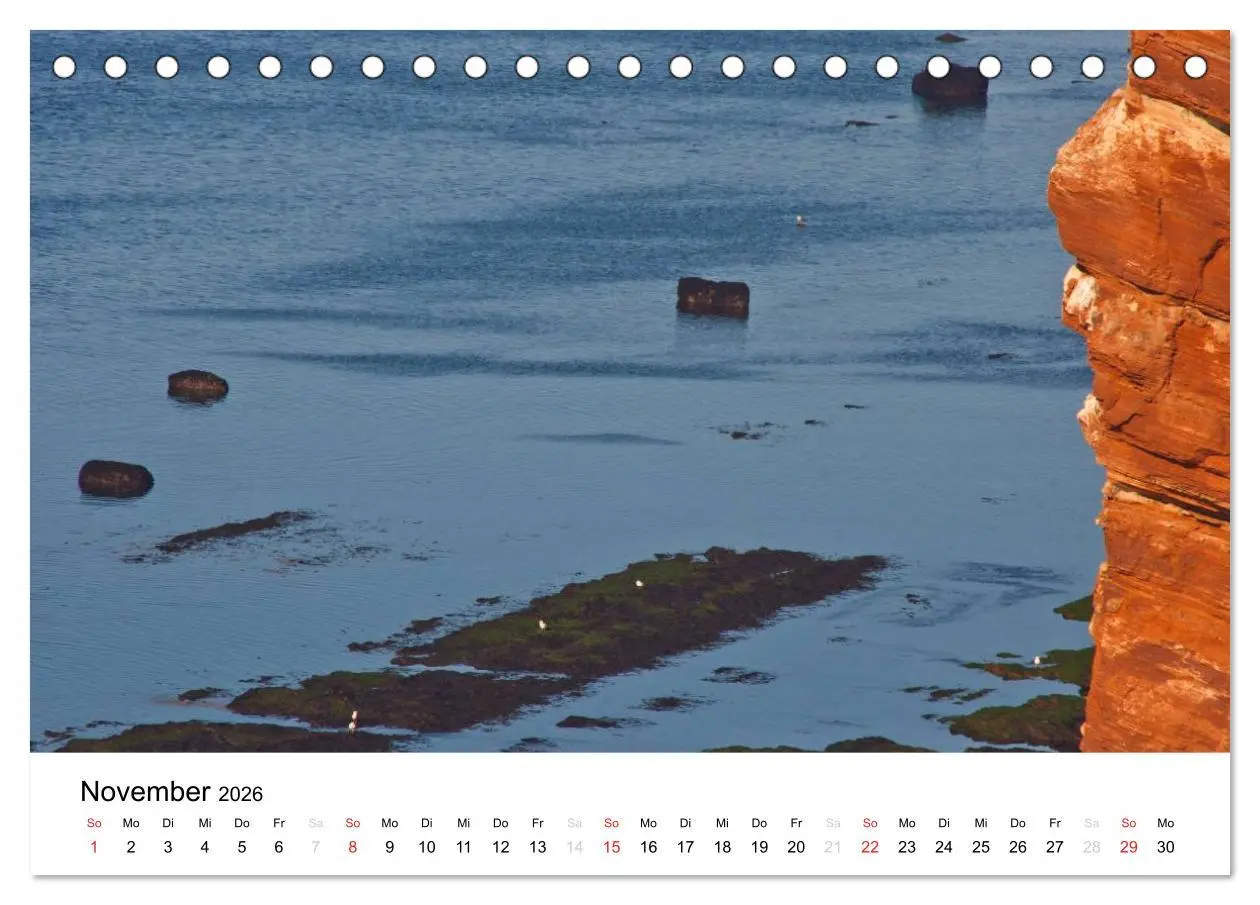 Bild: 9783516200225 | Helgoland (Tischkalender 2026 DIN A5 quer), CALVENDO Monatskalender