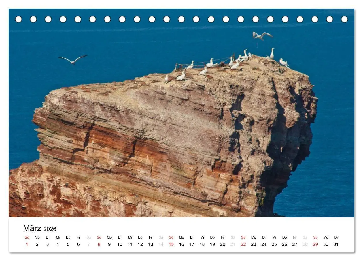 Bild: 9783516200225 | Helgoland (Tischkalender 2026 DIN A5 quer), CALVENDO Monatskalender