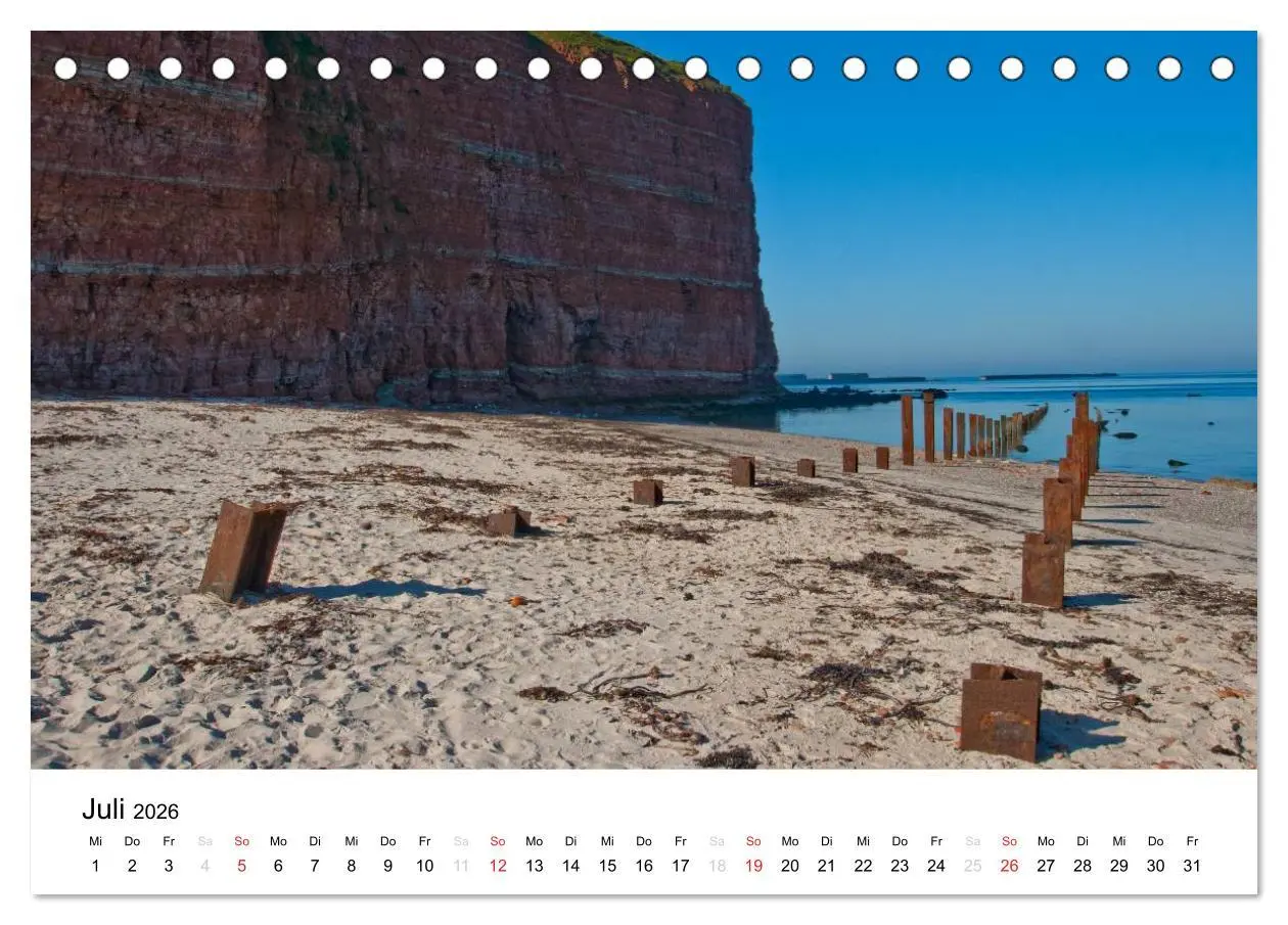 Bild: 9783516200225 | Helgoland (Tischkalender 2026 DIN A5 quer), CALVENDO Monatskalender