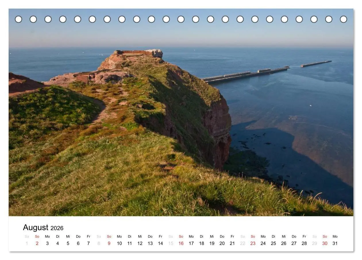 Bild: 9783516200225 | Helgoland (Tischkalender 2026 DIN A5 quer), CALVENDO Monatskalender