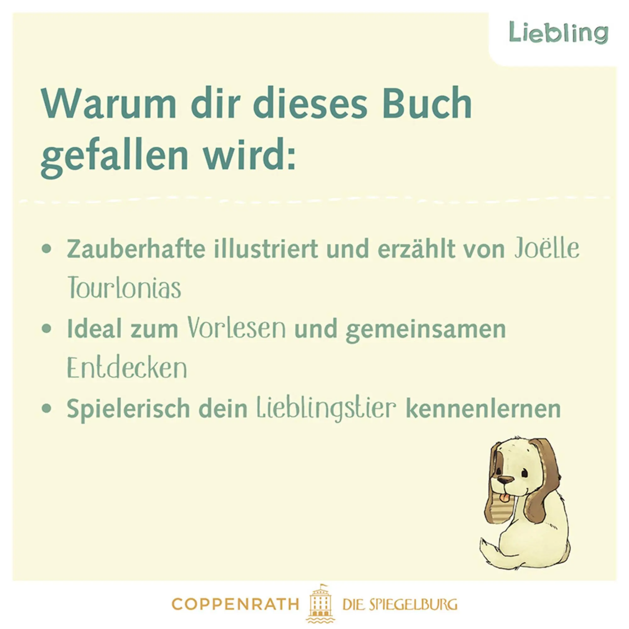 Bild: 9783649650225 | Liebling: Kleiner Hund, erzähl mir von dir | Joëlle Tourlonias | Buch