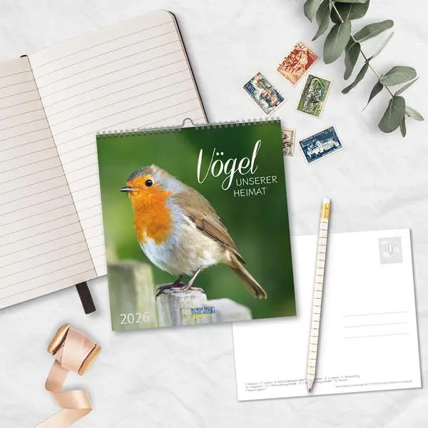 Bild: 9783731890225 | Vögel unserer Heimat 2026 | Verlag Korsch | Kalender | 13 S. | Deutsch