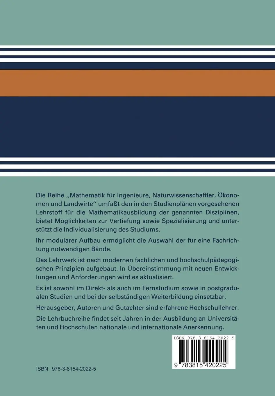 Rückseite: 9783815420225 | Funktionalanalysis | Alfred Göpfert | Taschenbuch | Deutsch | 1991
