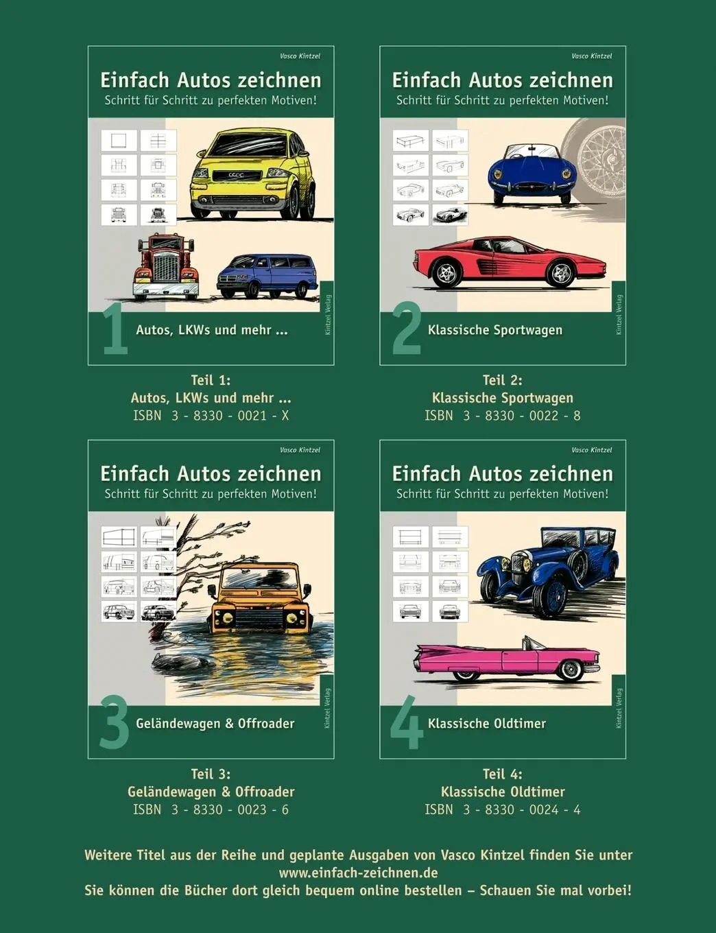 Rückseite: 9783833000225 | Einfach Autos zeichnen - Schritt für Schritt zu perfekten Motiven!