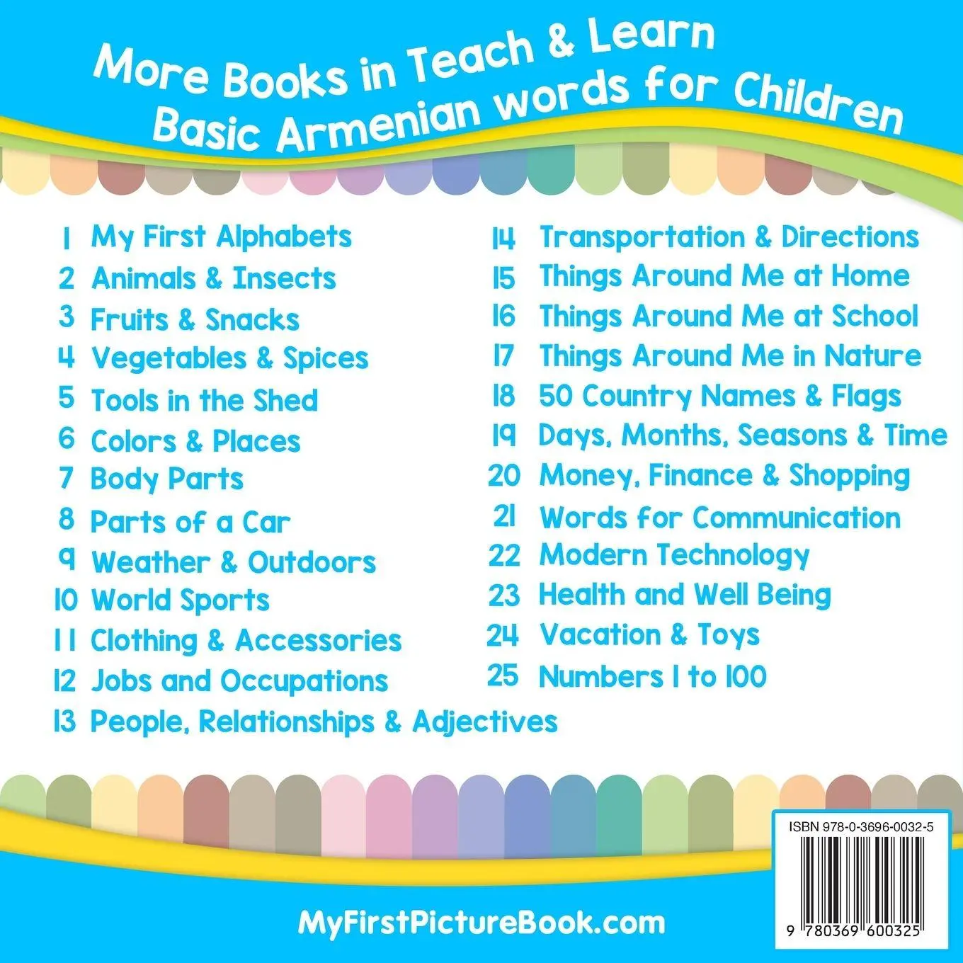 Rückseite: 9780369600325 | My First Armenian Alphabets Picture Book with English Translations