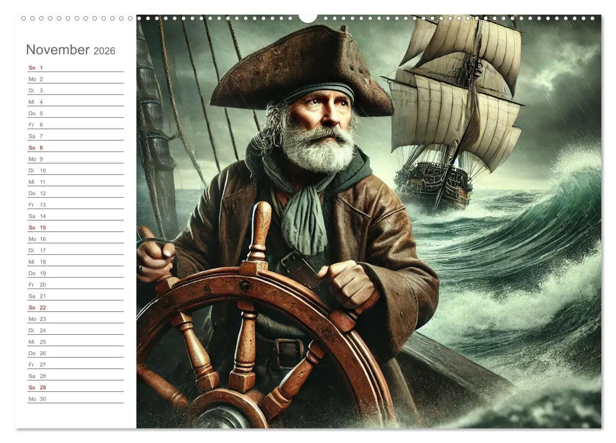 Bild: 9783457270325 | KI Piraten - Abenteuer der Seeräuber auf hoher See (Wandkalender...
