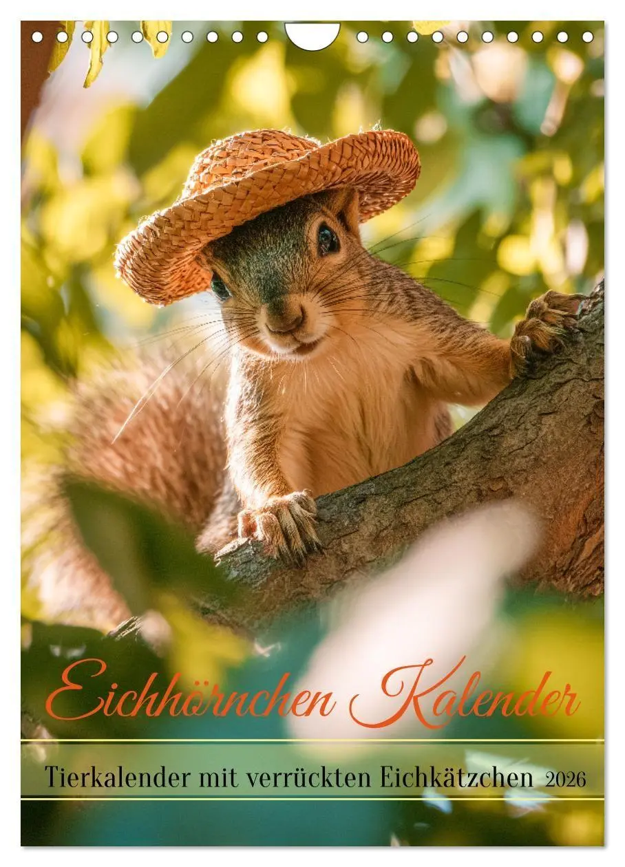 Cover: 9783516670325 | Eichhörnchen Kalender - Tierkalender mit verrückten Eichkätzchen...