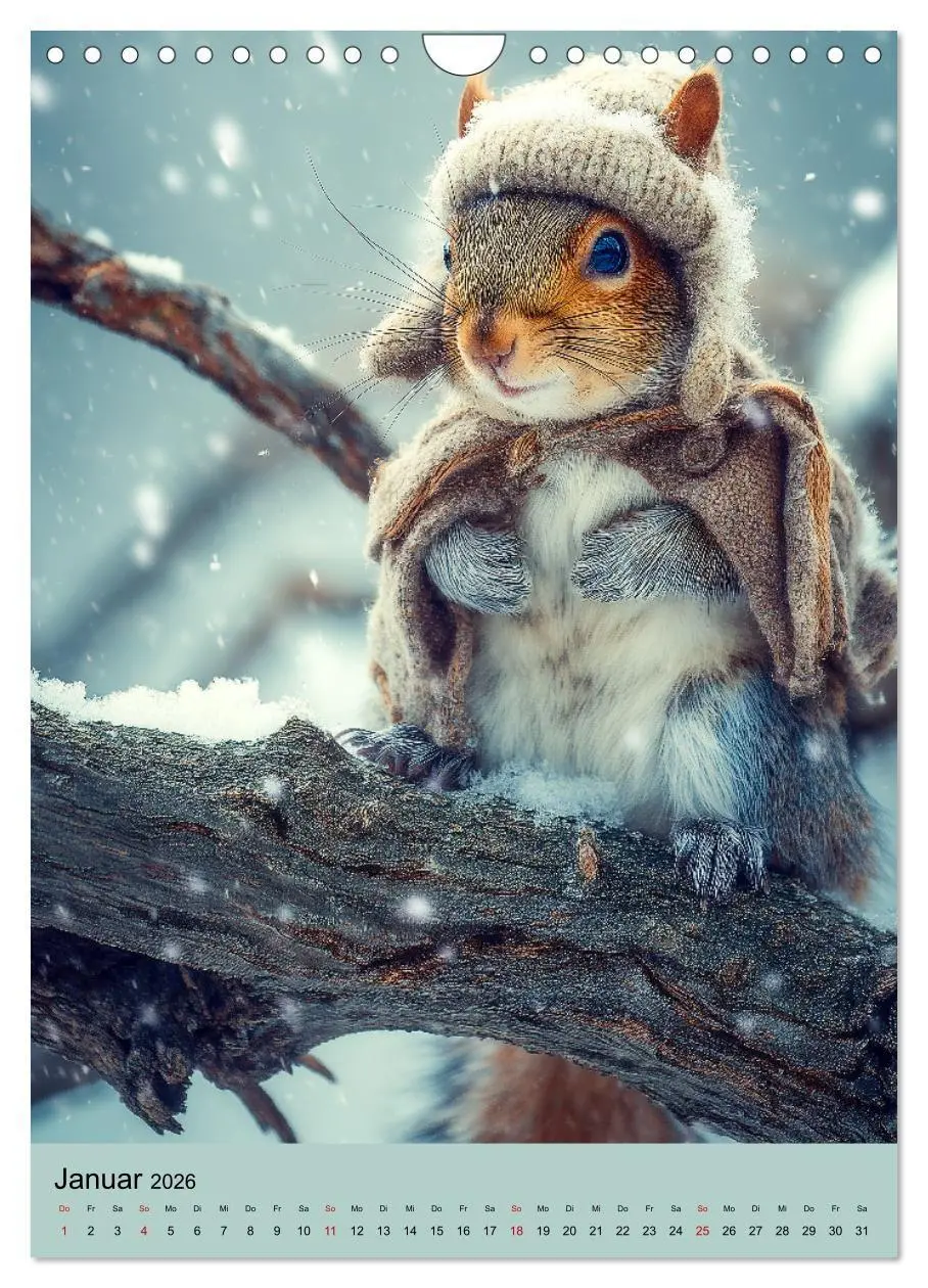 Bild: 9783516670325 | Eichhörnchen Kalender - Tierkalender mit verrückten Eichkätzchen...
