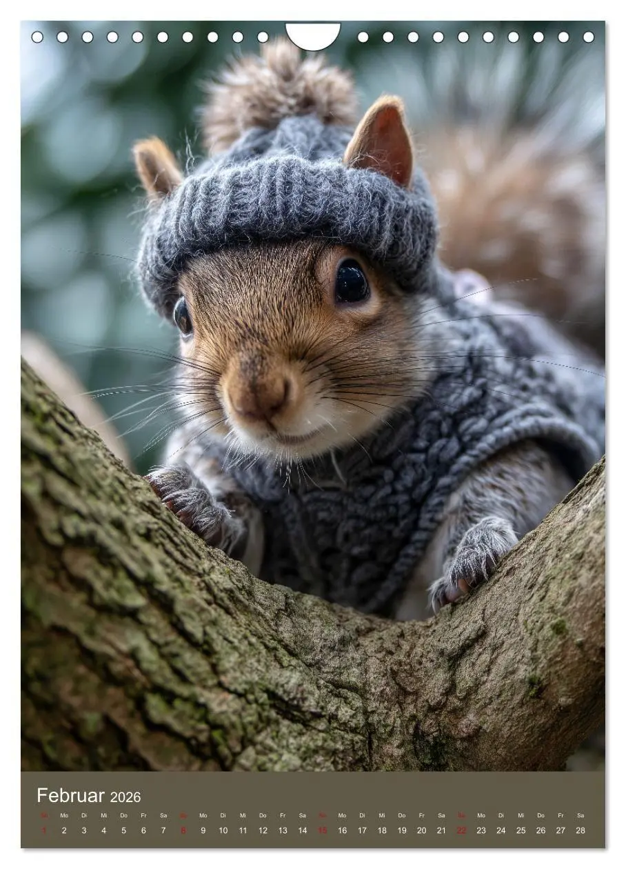 Bild: 9783516670325 | Eichhörnchen Kalender - Tierkalender mit verrückten Eichkätzchen...