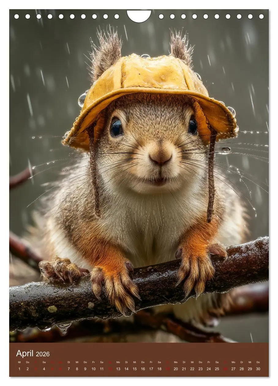 Bild: 9783516670325 | Eichhörnchen Kalender - Tierkalender mit verrückten Eichkätzchen...