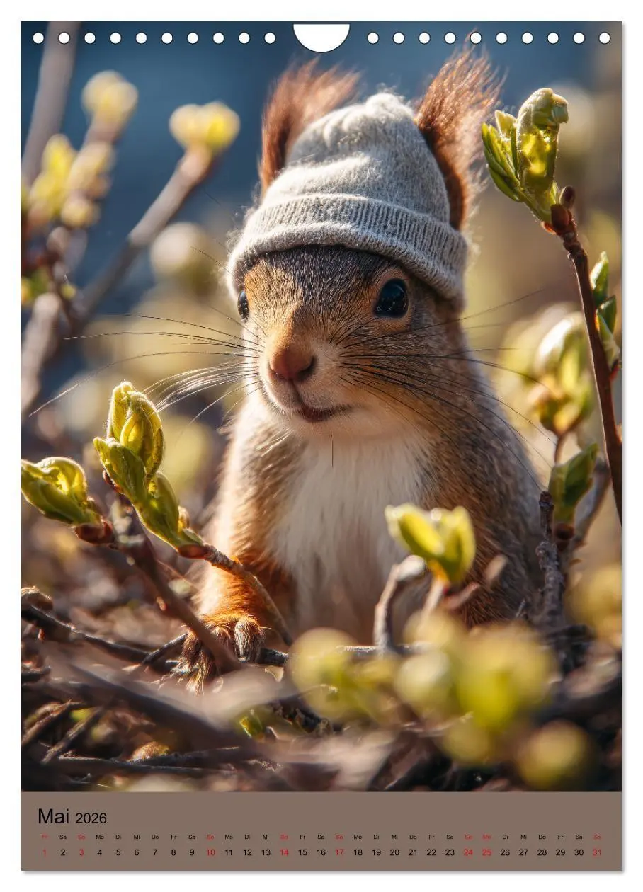 Bild: 9783516670325 | Eichhörnchen Kalender - Tierkalender mit verrückten Eichkätzchen...