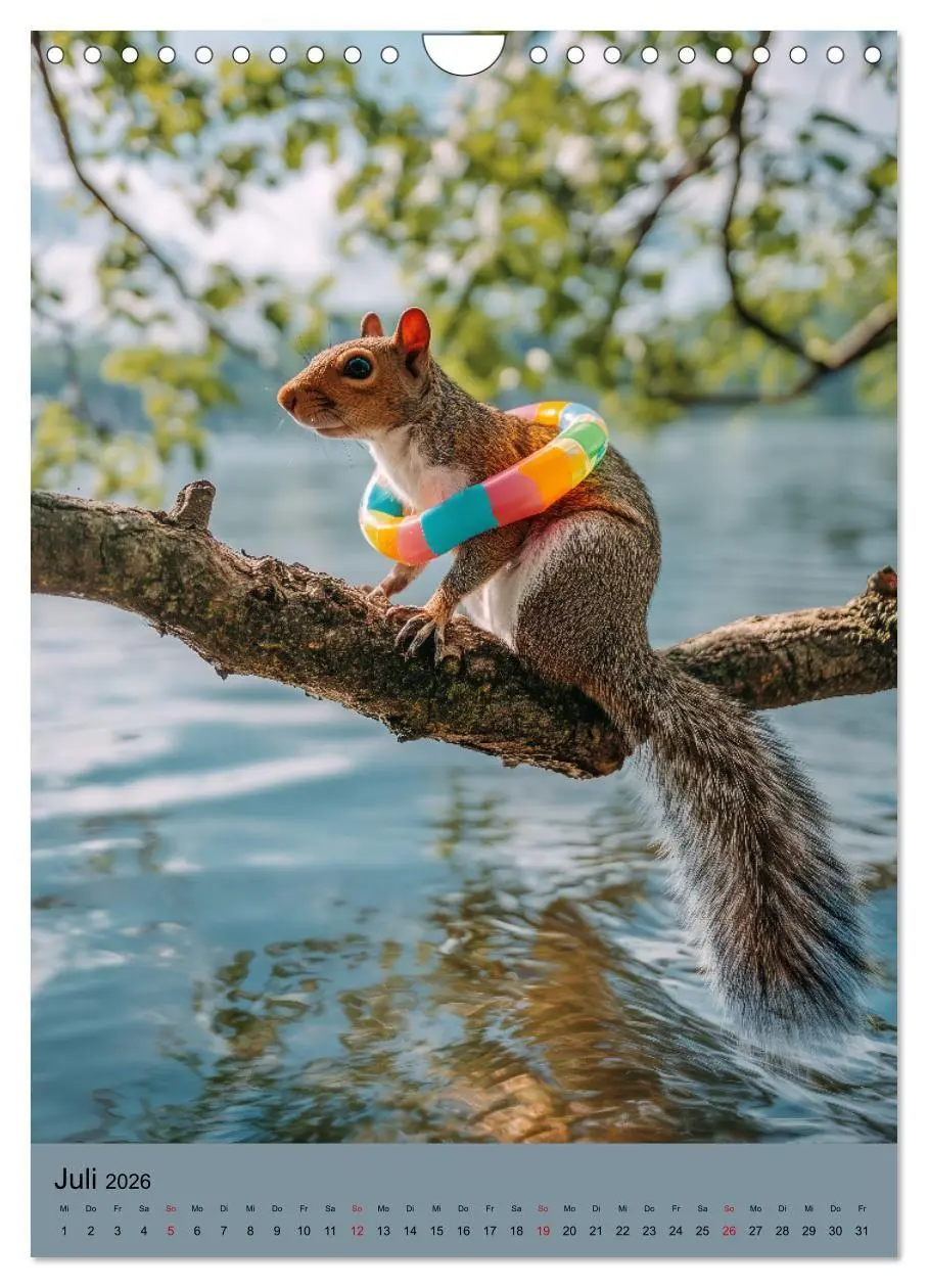 Bild: 9783516670325 | Eichhörnchen Kalender - Tierkalender mit verrückten Eichkätzchen...
