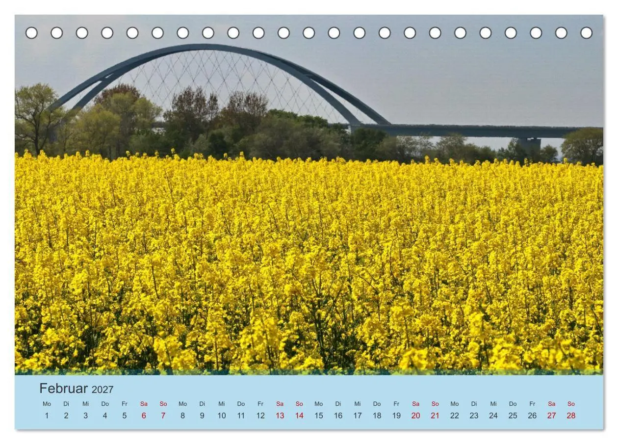 Bild: 9783569520325 | Fehmarnsund Brücke (Tischkalender 2027 DIN A5 quer), CALVENDO...