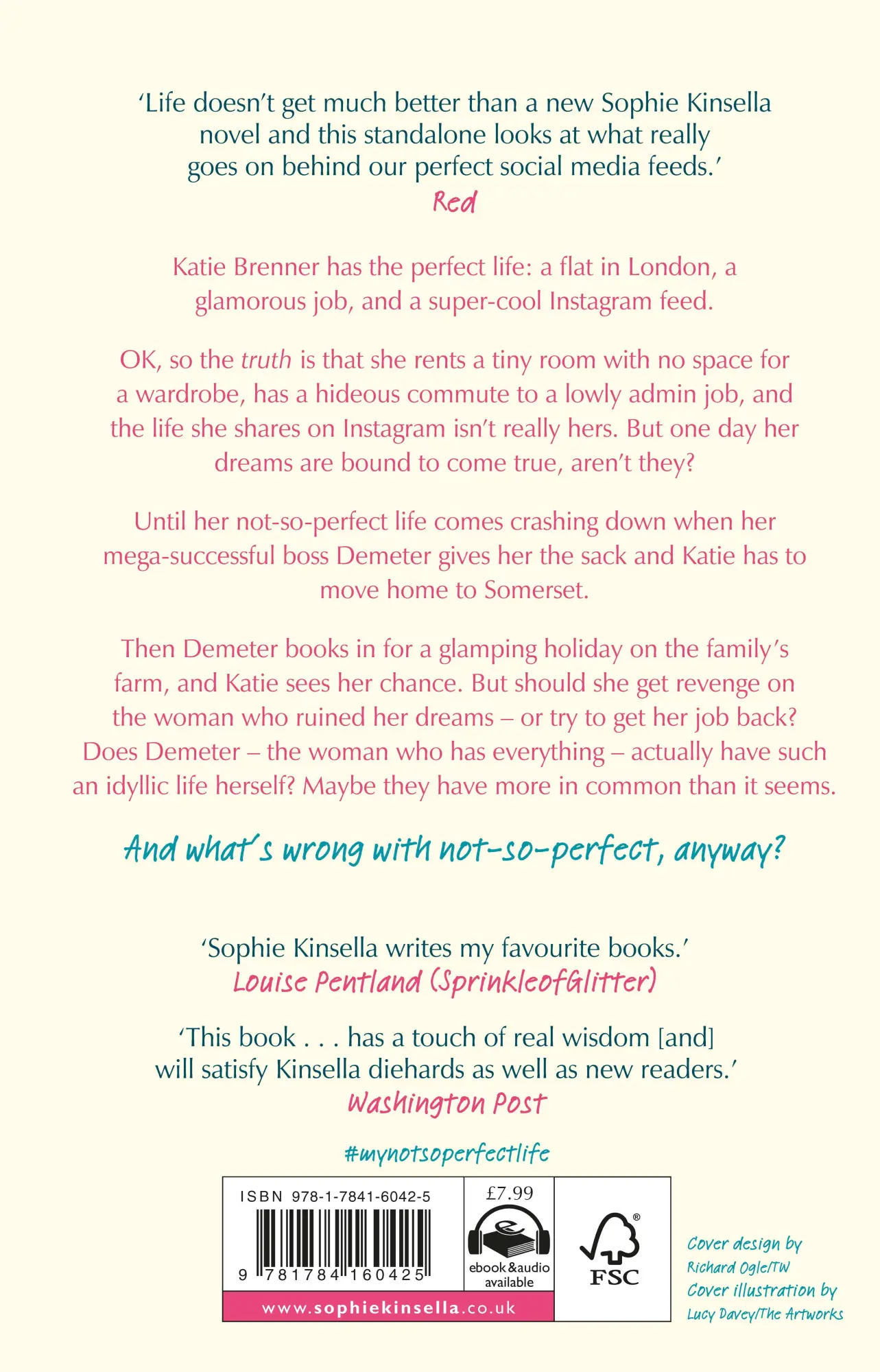 Rückseite: 9781784160425 | My Not So Perfect Life | A Novel | Sophie Kinsella | Taschenbuch