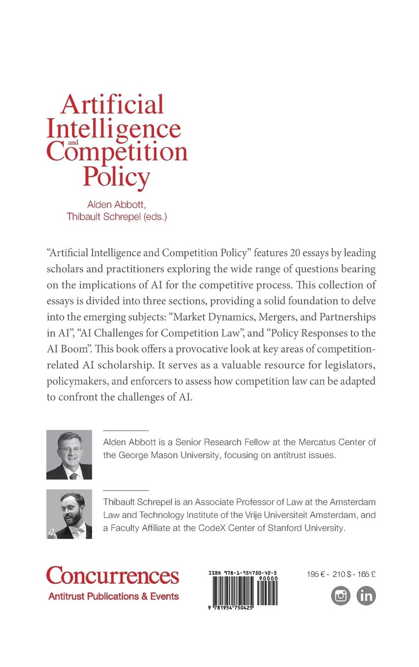 Rückseite: 9781954750425 | Artificial Intelligence and Competition Policy | Alden Abbott (u. a.)
