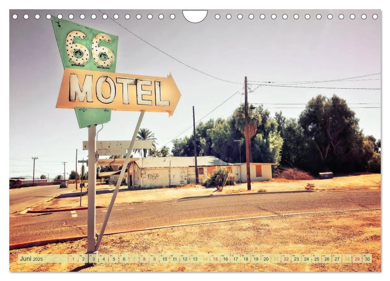 Bild: 9783435480425 | Nostalgie auf 2451 Meilen - Route 66 (Wandkalender 2025 DIN A4...