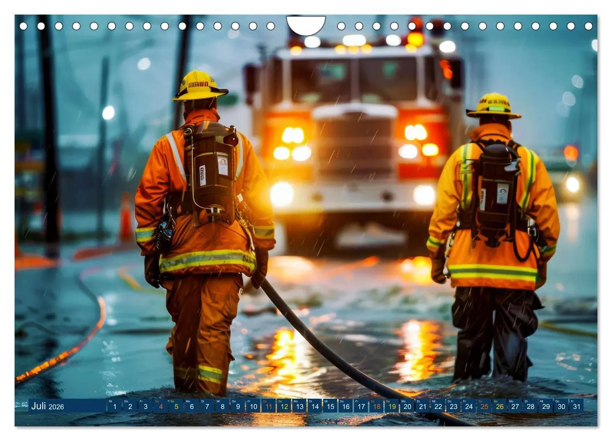 Bild: 9783457260425 | Im Bann der Rettung - Feuerwehr (Wandkalender 2026 DIN A4 quer),...